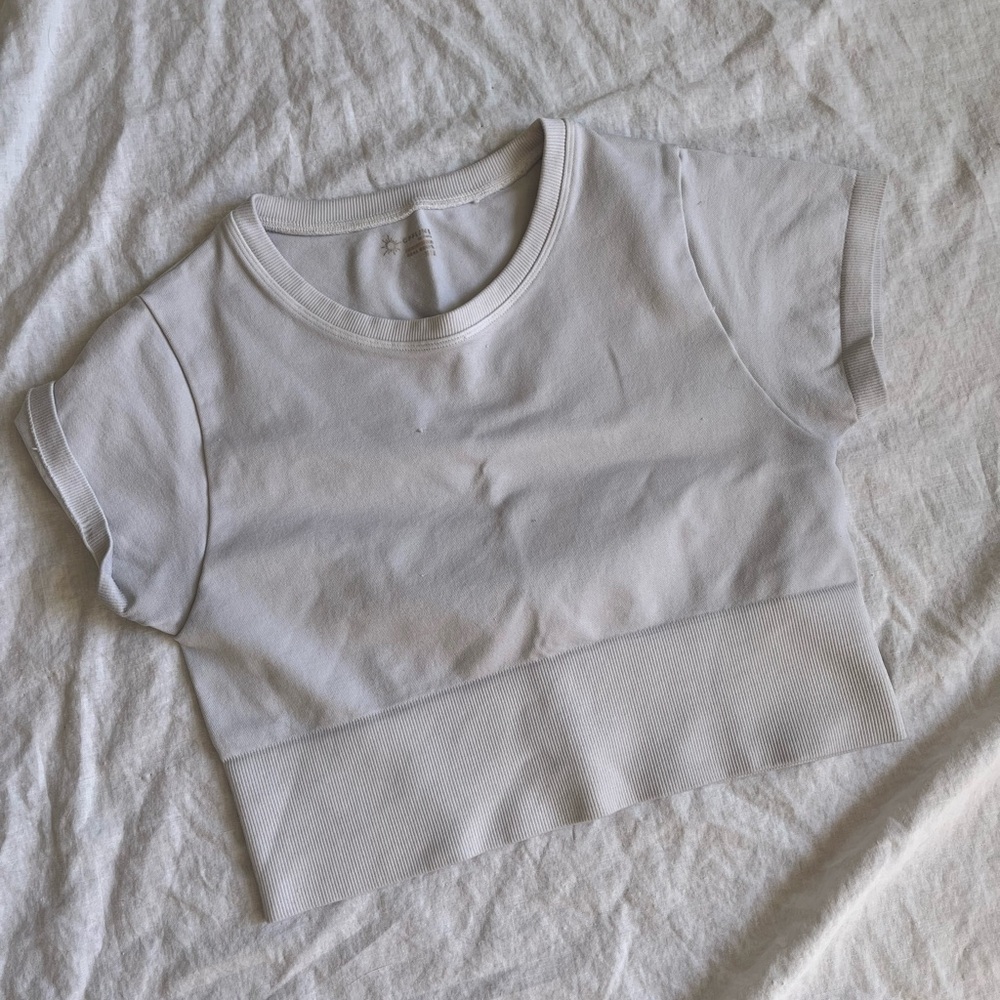 Aerie White Crop Top